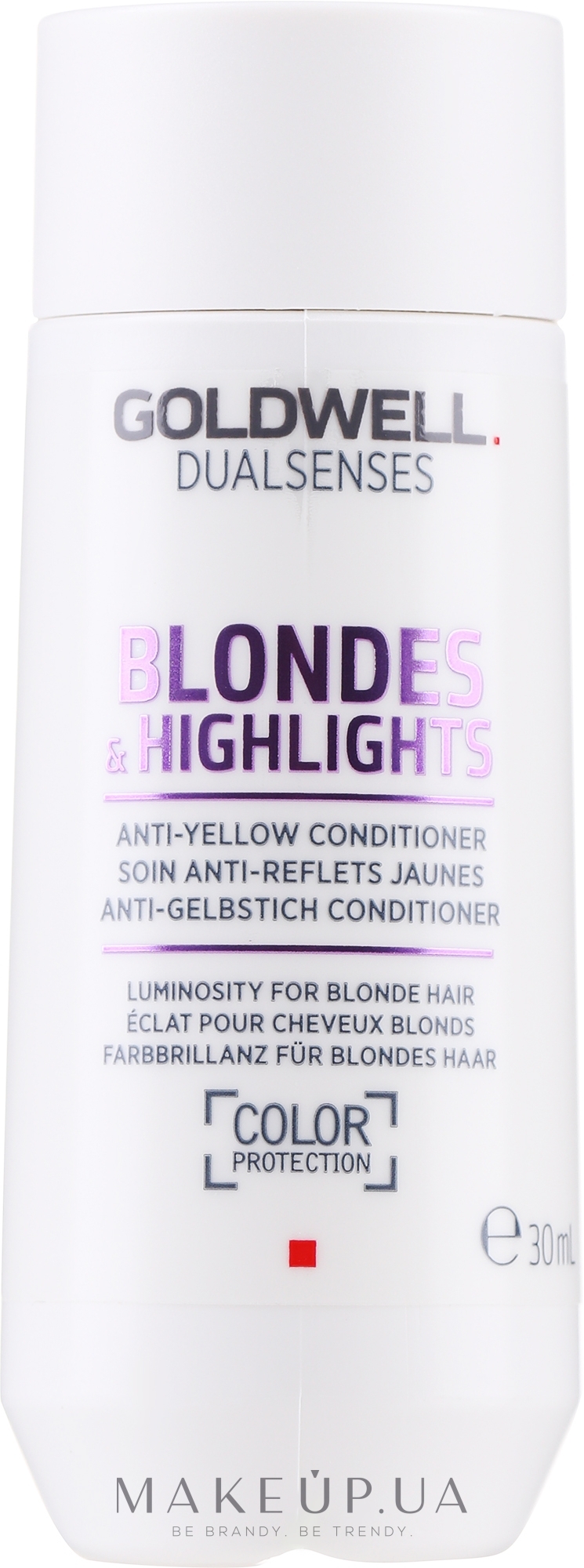 Кондиционер против желтизны для осветленных волос - Goldwell Dualsenses Blondes&Highlights Anti-Yellow Conditioner — фото 30ml