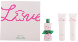 Духи, Парфюмерия, косметика Tous Moments Love - Набор (edt/90ml + b/lot/100ml + sh/gel/100ml)