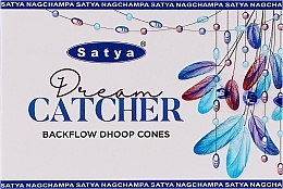 Стелющиеся дымные благовония конусы "Ловец снов" - Satya Dream Catcher Backflow Dhoop Cones — фото N1
