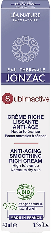 Разглаживающий крем для сухой и чувствительной кожи лица - Eau Thermale Jonzac Sublimactive Smoothing Rich Cream — фото N2