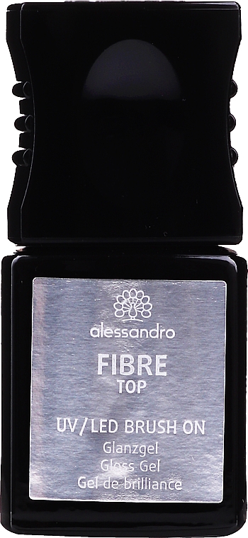 Глянцевий топ для нігтів - Alessandro International UV/LED Brush On Fiber Top Gloss Gel — фото N1