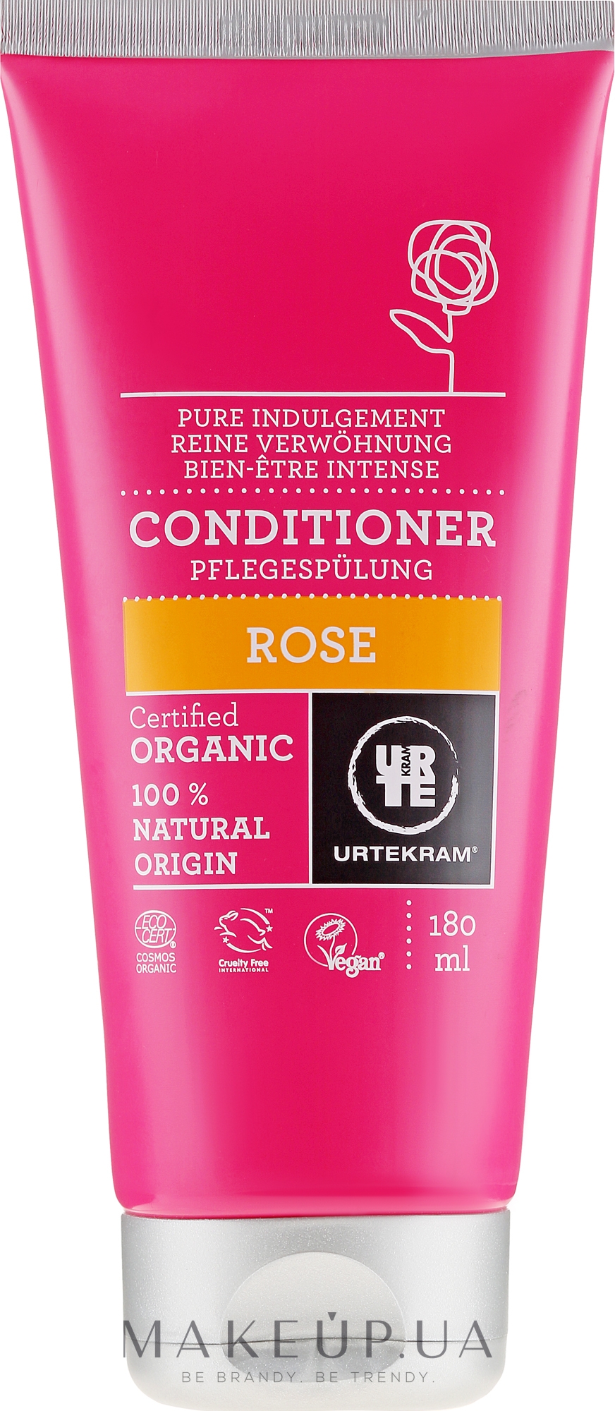 Кондиционер для волос "Роза" - Urtekram Hair Rose Conditioner — фото 180ml
