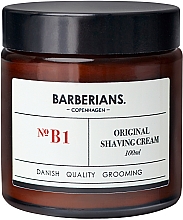 Духи, Парфюмерия, косметика Крем для бритья - Barberians. №B1 Shaving Cream