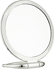 Хромированное настольное зеркало круглое, серебряное - Puffic Fashion — фото N1