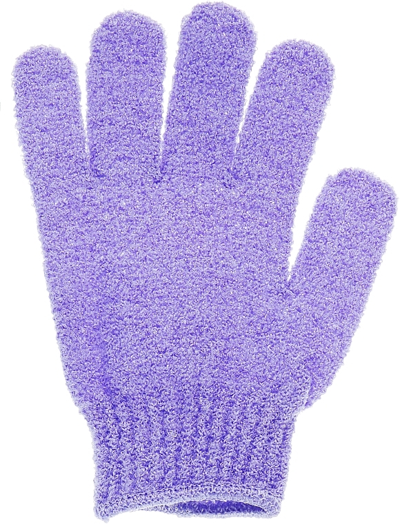 Мочалка-рукавичка банна, фіолетова - Beauty Line — фото N1