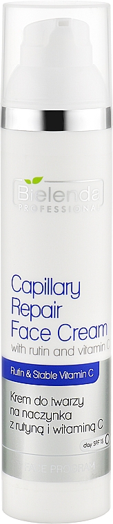 Крем для кожи с куперозом с рутином и витамином С - Bielenda Professional Capilary Repair Face Cream — фото N3