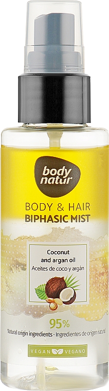 Универсальный мист для тела и волос - Body Natur Body and Hair Mist Coconut and Argan Oil