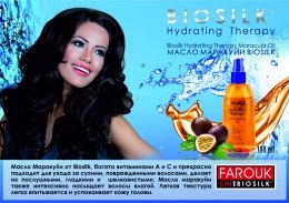 Масло для глибокого зволоження волосся з екстрактом маракуйї - BioSilk Hydrating Therapy Maracuja Oil — фото N4