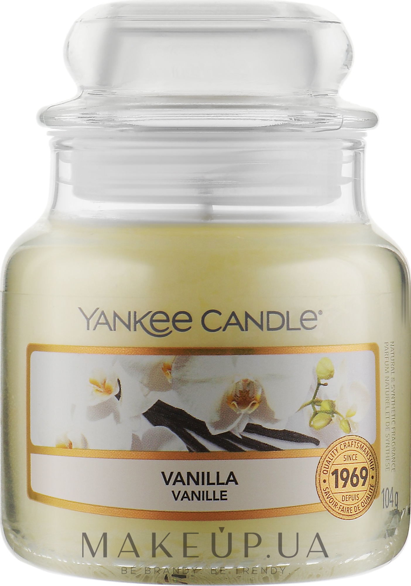Ароматическая свеча "Ваниль" в банке - Yankee Candle Vanilla — фото 104g