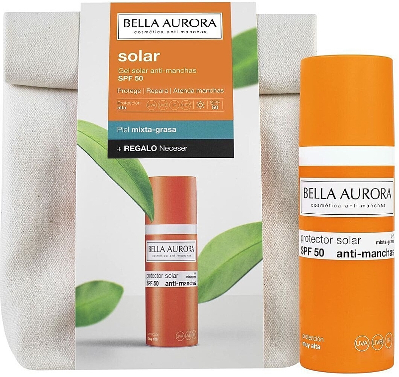 Набір - Bella Aurora Solar Oily Skin Gift Set (f/fluid/50ml + bag/1pcs) — фото N1