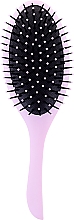 Щетка массажная для волос, розовая с голубым - Twish Professional Hair Brush With Magnetic Mirror Mauve-Blue — фото N3