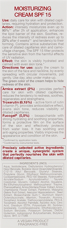 Крем для шкіри з розширеними капілярами зволожуючий Арніка SPF 15 - Floslek Moisturizing Arnica Cream SPF 15 — фото N3