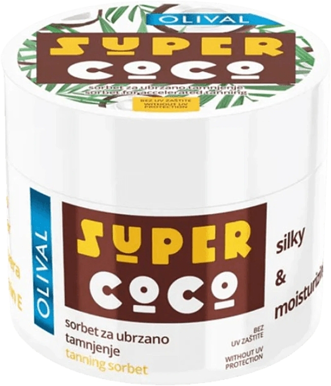 Зволожувальний сорбет для швидкої засмаги - Olival Super Coco Tanning Sorbet — фото N1