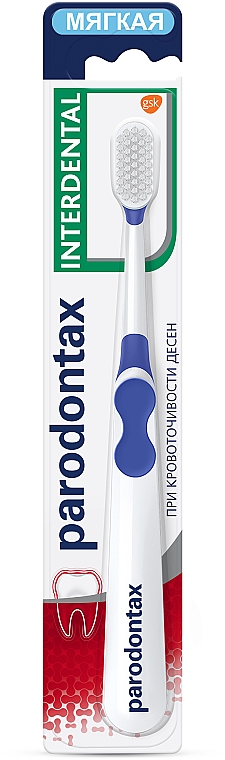 Зубна щітка "Інтердентал", синя - Parodontax Interdental — фото N1