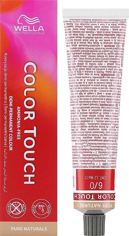 УЦЕНКА Краска для волос безаммиачная - Wella Professionals Color Touch Pure Naturals * — фото N1