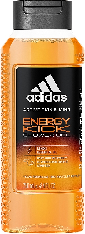 Гель для душа - Adidas Active Skin & Mind Energy Kick Shower Gel — фото N1