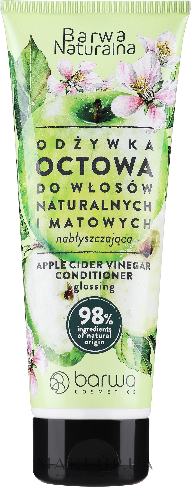 Кондиціонер для волосся з оцтом - Barwa Natural Apple Cider Vinefas Hair Conditioner Tube — фото 200ml