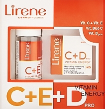 Духи, Парфюмерия, косметика Набор - Lirene Dermo Program C+Е+D Vitamin Energy (foam/150ml + cr/50ml)