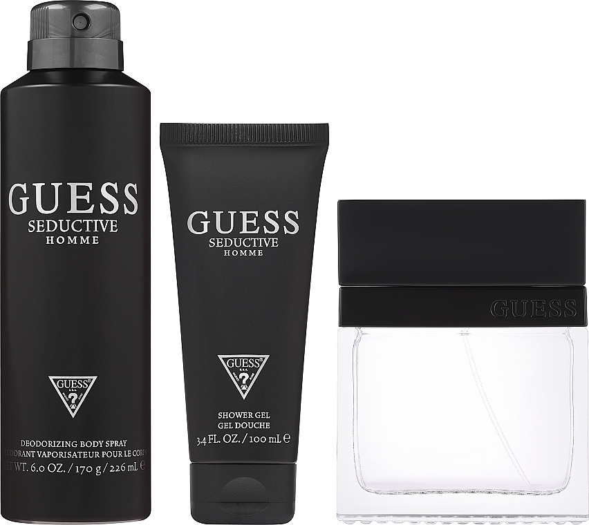 Guess Seductive Homme - Набор (edt/100ml + deo/spr/226ml + sh/gel/100ml + bag) — фото N2