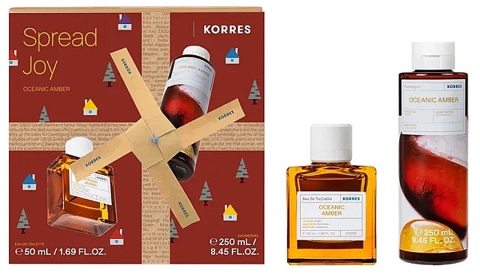 Korres Oceanic Amber Spread Joy - Набір (edt/50ml + sh/gel/250ml) — фото N1