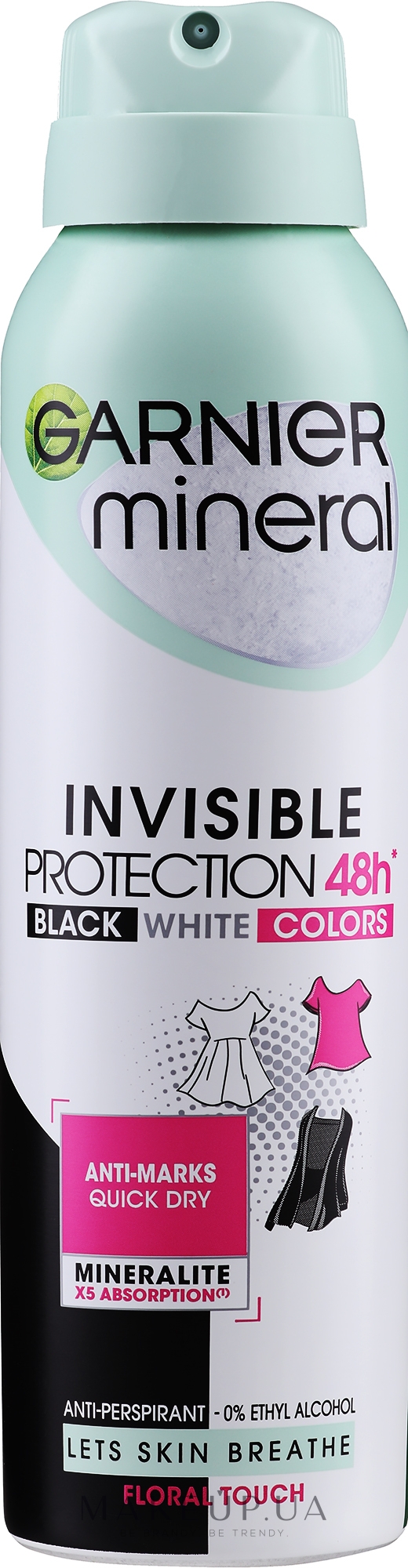 Дезодорант - Garnier Mineral Invisible Deodorant — фото 150ml