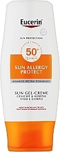 Сонцезахисний крем-гель для тіла з фактором УФ-захисту SPF 50 для шкіри, схильної до сонячної алергії - Eucerin Sun Allergy Sun Protection Creme-Gel SPF 50 — фото N1