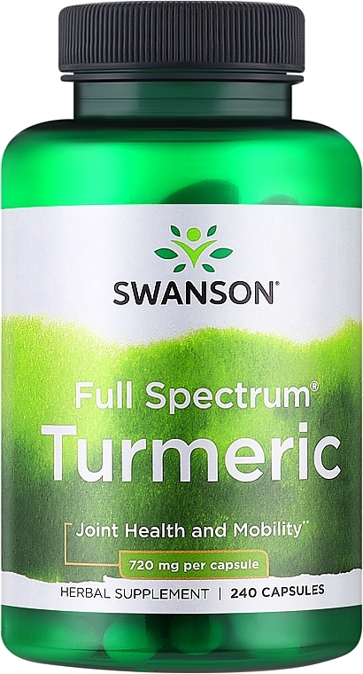 Харчова добавка "Куркума", 720 мг - Swanson Turmeric — фото N2