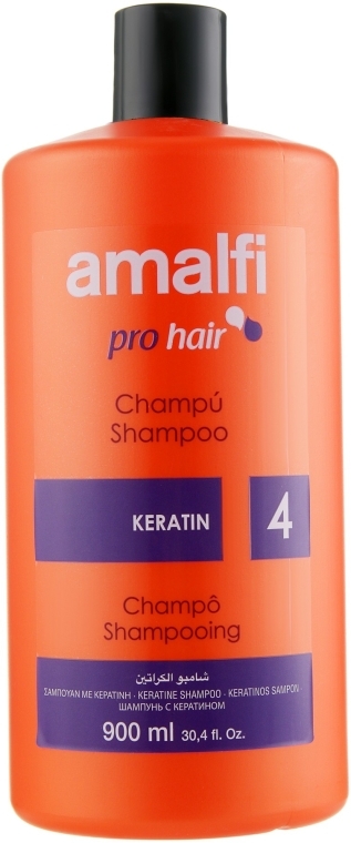 Шампунь професійний з кератином "Відновлюючий" - Amalfi Keratin Shampoo