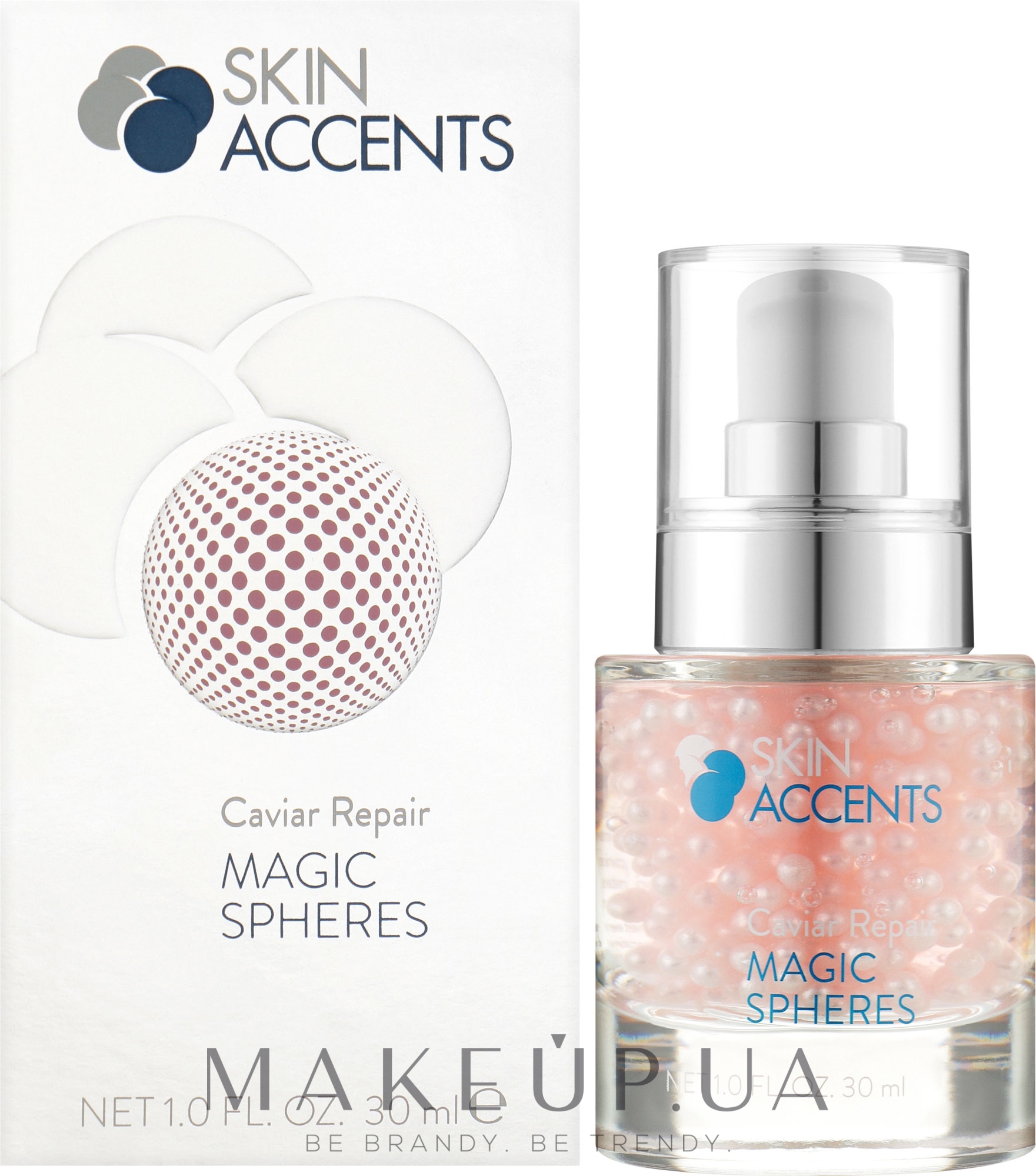 Сироватка з перлинками "Відновлення ікрою" - Inspira:cosmetics Skin Accents Firm&Lift Magic Spheres — фото 30ml