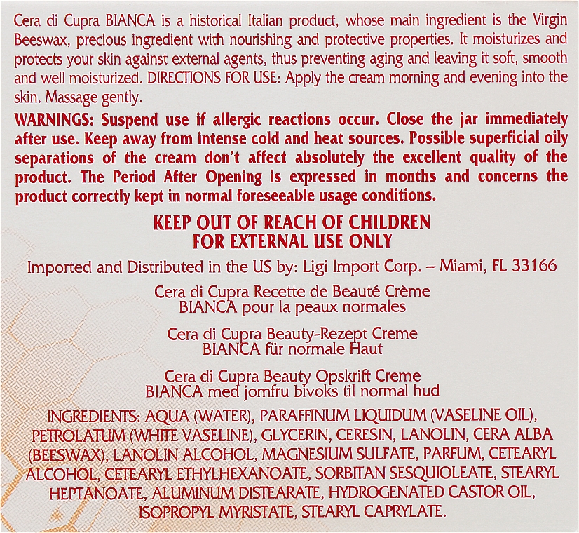 Інтенсивний живильний крем для нормальної шкіри - Cera di Cupra Bianca — фото N3