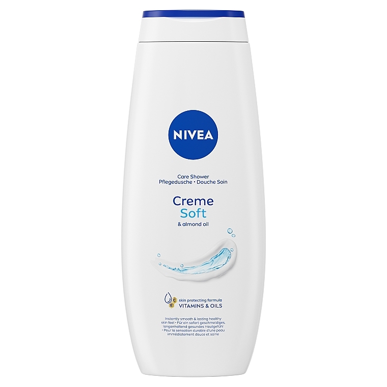 УЦЕНКА Гель-уход для душа "Крем Софт и миндальное масло" - NIVEA Creme Soft & Almond Oil Pure Care Shower * — фото N1