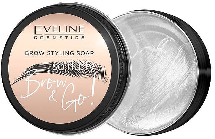 Мило для фіксації брів - Eveline Cosmetics Brow & Go Brow Styling Soap — фото N2