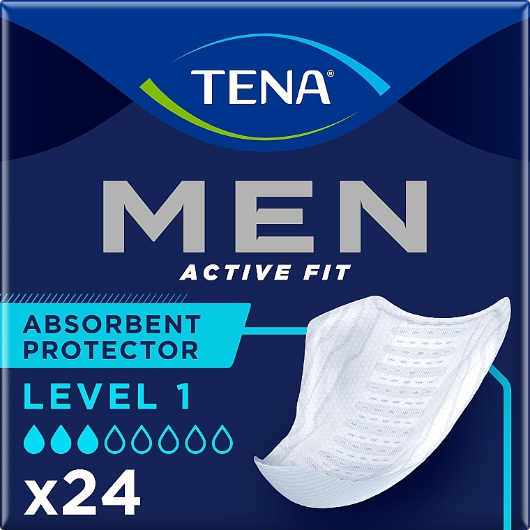 Урологические прокладки для мужчин, 24 шт. - Tena Men Active Fit Level 1
