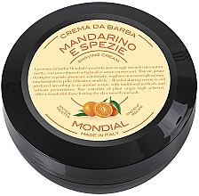Крем для гоління - Mondial Luxury Shaving Cream Plexi Bowl Mandarin — фото N2