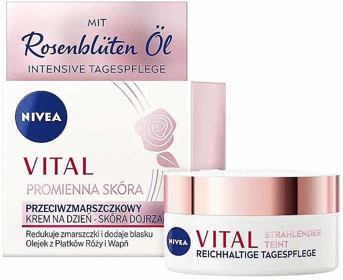 Дневной крем для сияющего цвета лица для зрелой кожи - NIVEA Vital Radiant Complexion Day Cream