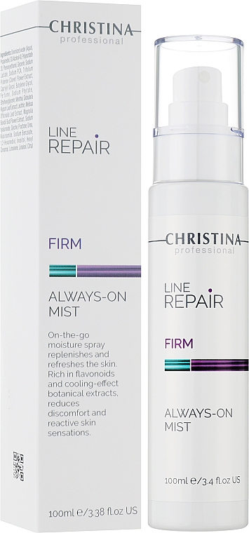 Зволожувальний спрей для обличчя - Christina Line Repair Firm Always On Mist — фото N2
