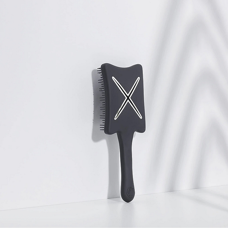 Расческа-детанглер - Ikoo Paddle X Pops Beluga Black — фото N4