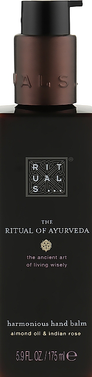 Бальзам для рук - Rituals The Ritual of Ayurveda Handbalsam Almond Oil & Indian Rose — фото N1