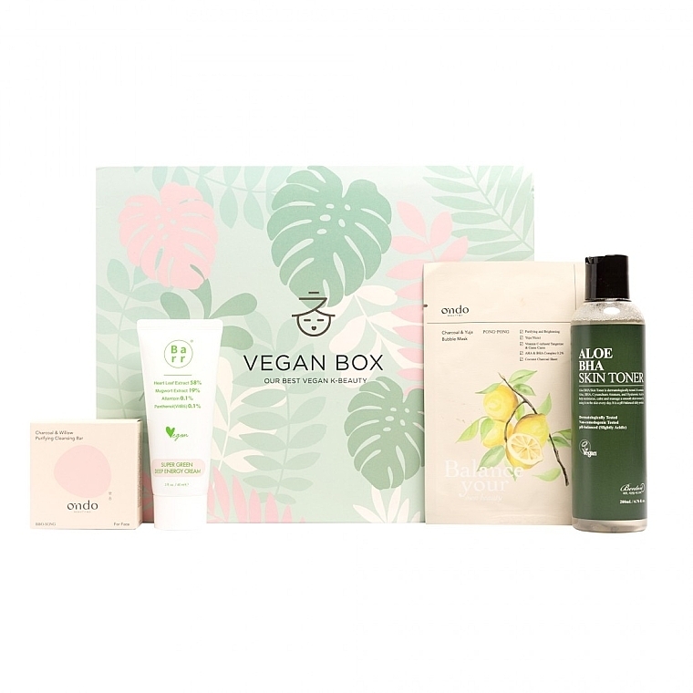 Набір, 4 продукти - Miin Korean Cosmetics Vegan Box Combination Skin — фото N1