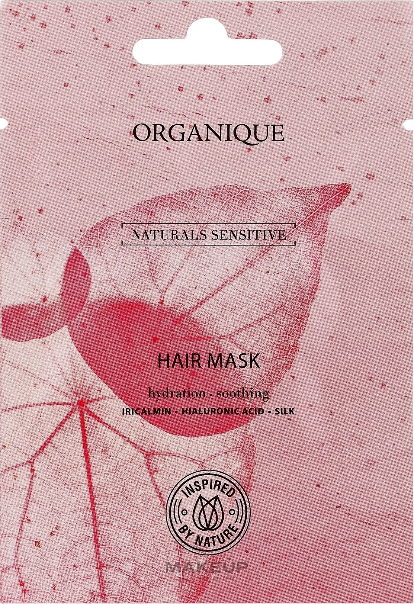 Делікатна маска для волосся зміцнювальна - Organique Naturals Sensitive (пробник) — фото 10ml