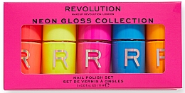Парфумерія, косметика Makeup Revolution Neon Gloss Polish Set (nail/5x10ml) - Набір