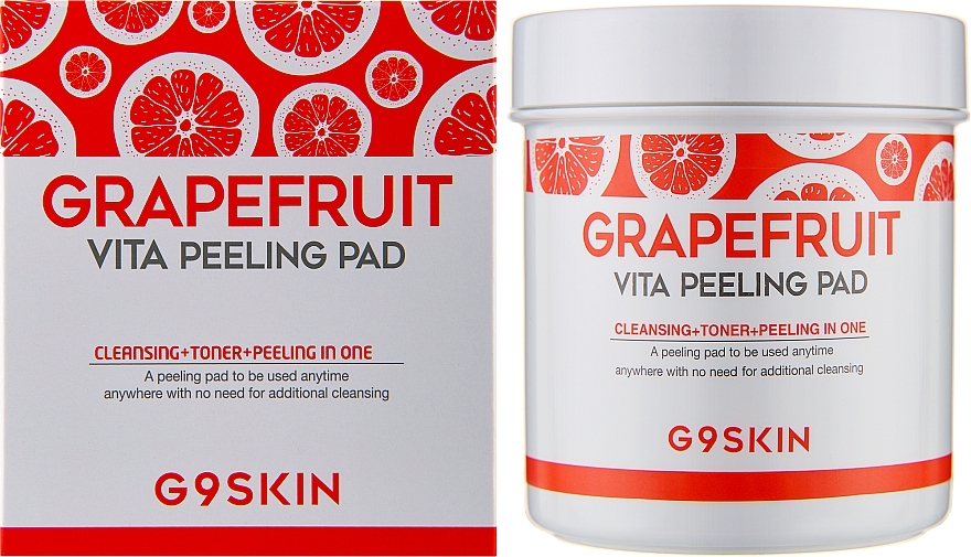 Пілінг-педи для очищення шкіри, з грейпфрутом - G9Skin Grapefruit Vita Peeling Pad — фото N2