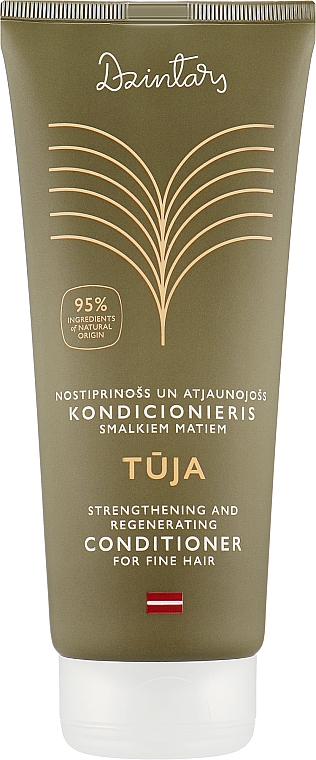 Кондиционер для тонких волос "Tūja" - Dzintars Strengthening and Regenerating Conditioner — фото N1