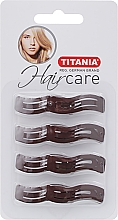 Духи, Парфюмерия, косметика Заколки для волос "Wave Small", 8 шт, коричневые - Titania