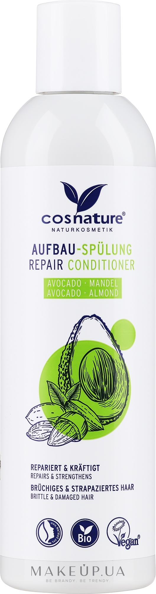 Відновлювальний кондиціонер "Авокадо і мигдаль" - Cosnature Repair Conditioner Almond & Organic Avocado — фото 250ml