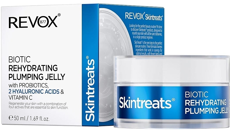 Відновлювальне желе для обличчя - Revox Skintreats Biotic Rehydrating Plumping Jelly — фото N1