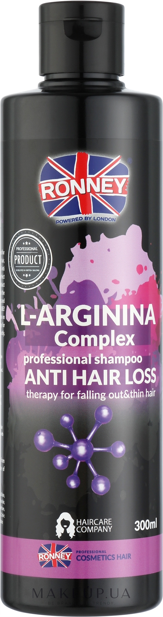 Шампунь для ослабленных волос - Ronney Professional L-Arginina Complex Anti Hair Loss Shampoo — фото 300ml