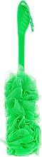 Духи, Парфюмерия, косметика Мочалка банная массажная 9110, с длинной ручкой, 45 см, зеленая - Titania