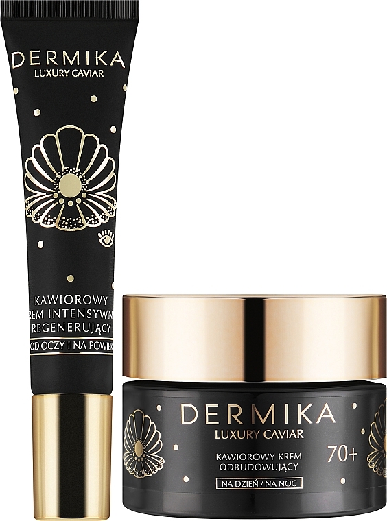 Набор - Dermika Luxury Caviar 70+ (f/cr/50ml + eye/cr/15ml) — фото N2