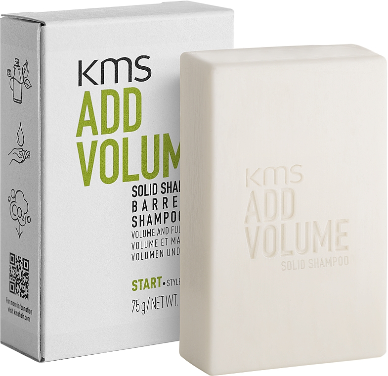 Твердий шампунь для об'єму волосся - KMS California Addvolume Solid Shampoo — фото N1